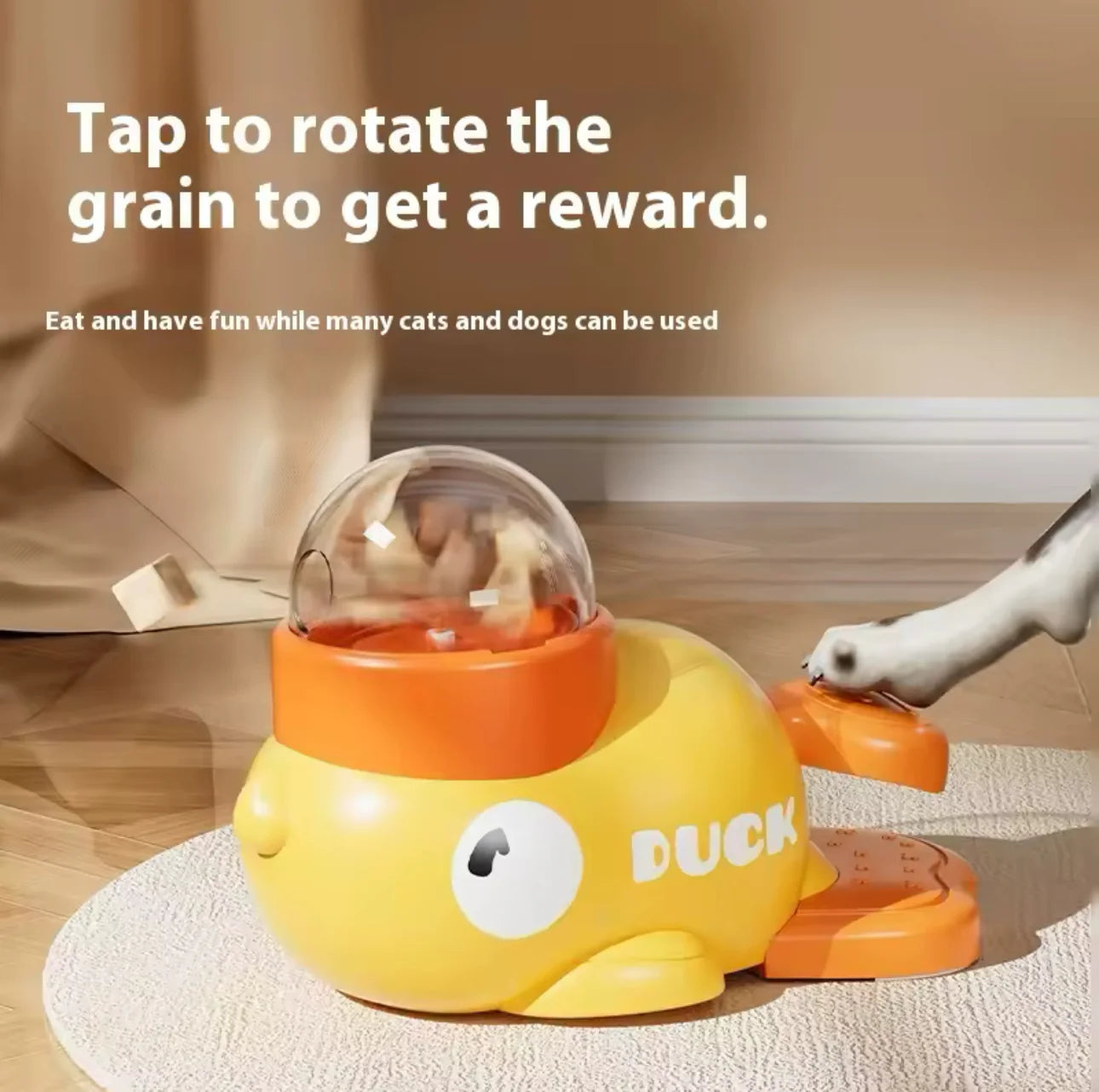 Pet Feeder Duck Toy