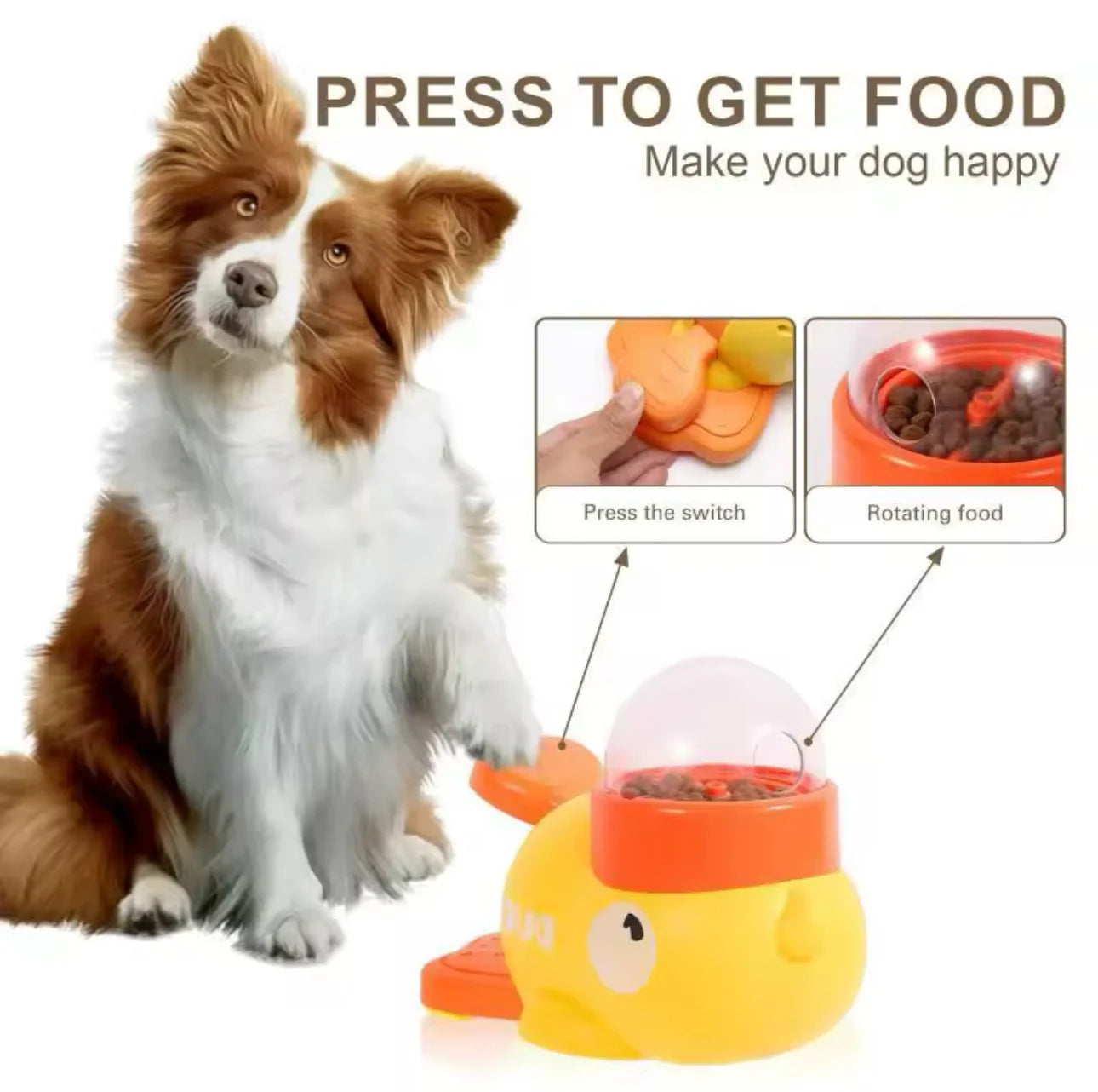 Pet Feeder Duck Toy
